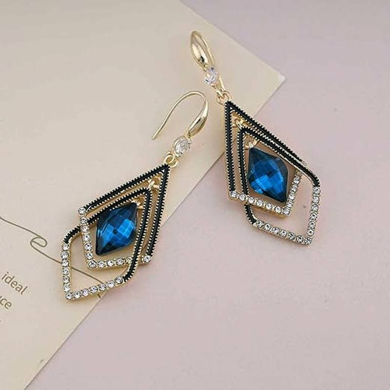 Retro Crystal Earrings thumbnail 4