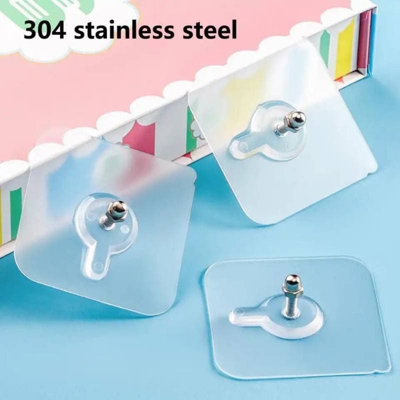 Screw Adhesive  Wall Hooks No Drilling Waterproof for Home Kitchen Bathroom thumbnail 3
