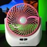 JY SUPER -JY-1880 Rechargeable Mini Table Fan With LED Light