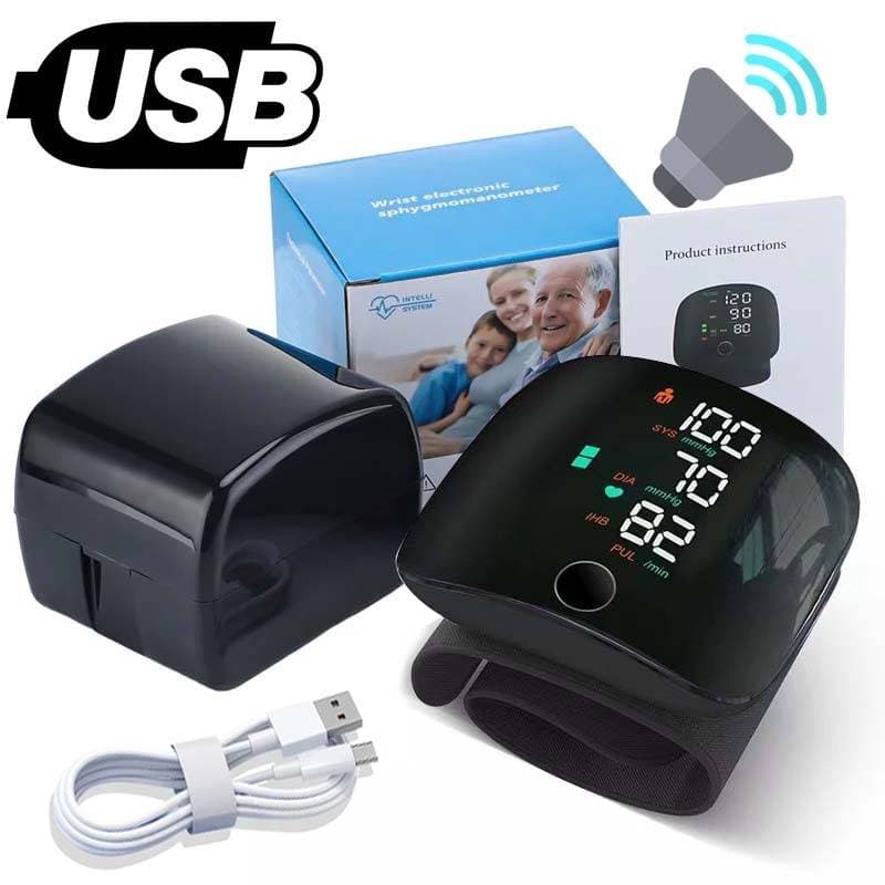 Digital  Automatic Rechargeable Touch Screen Wrist type Blood-Pressure Machine