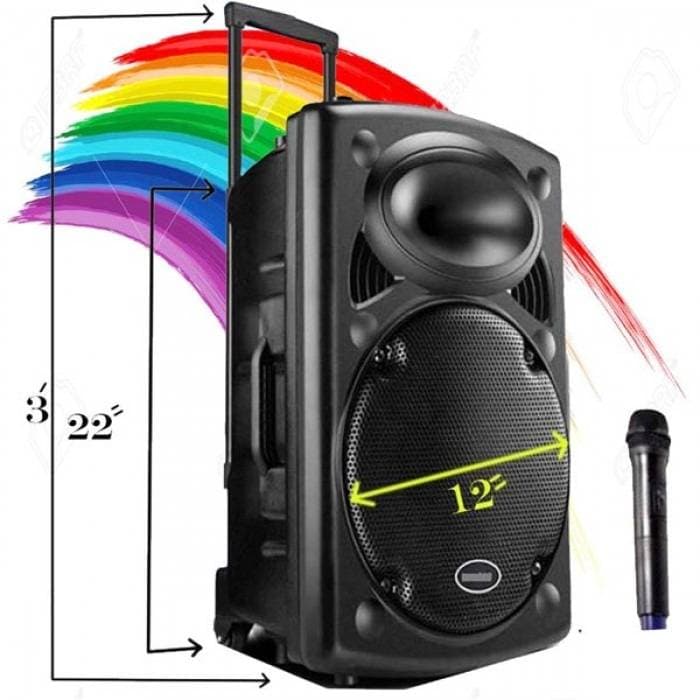 Karaoke Rechargeable Bluetooth Trolly Speaker thumbnail 3
