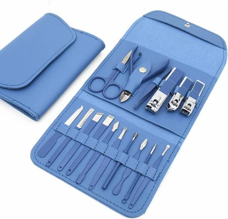 16 Pcs Manicure Set Stainless Steel Nail Clippers Kit & Pedicure thumbnail 2