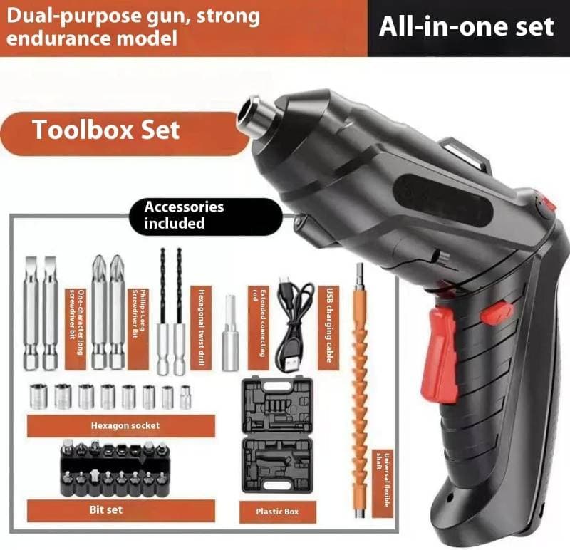 47-in-1 Foldable Electric Screwdriver - Rechargeable Cordless Set  thumbnail 4