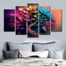 5 Part Flower Canvas- AM-C03