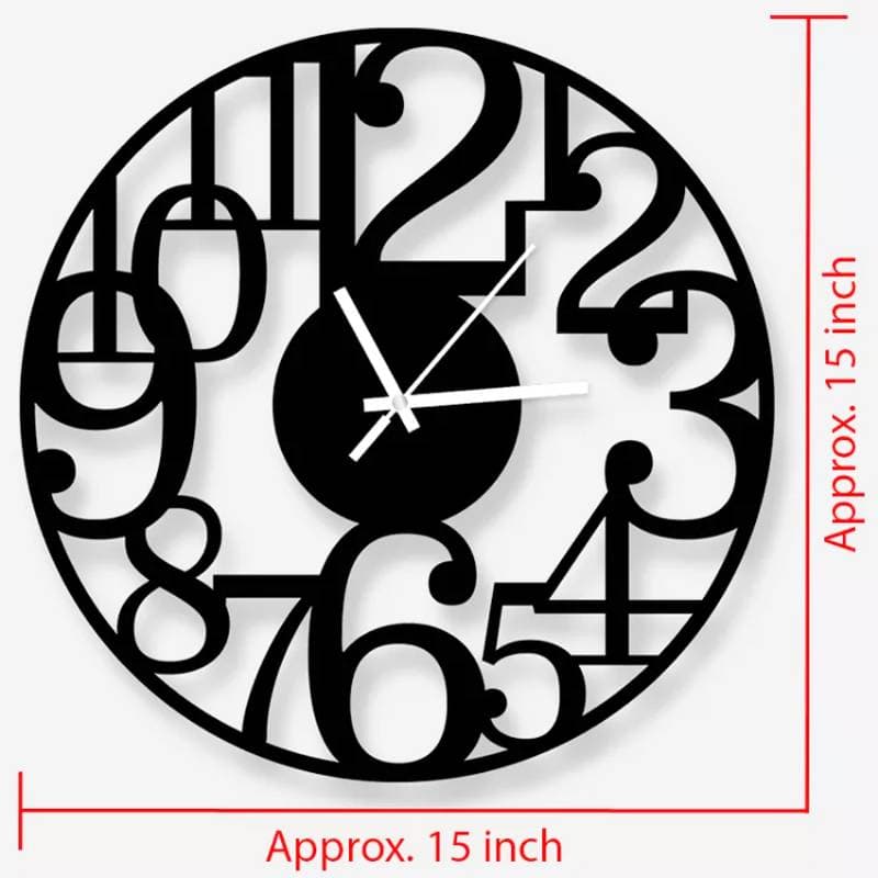 Decorative Wooden Board Wall Clock-1011 thumbnail 3
