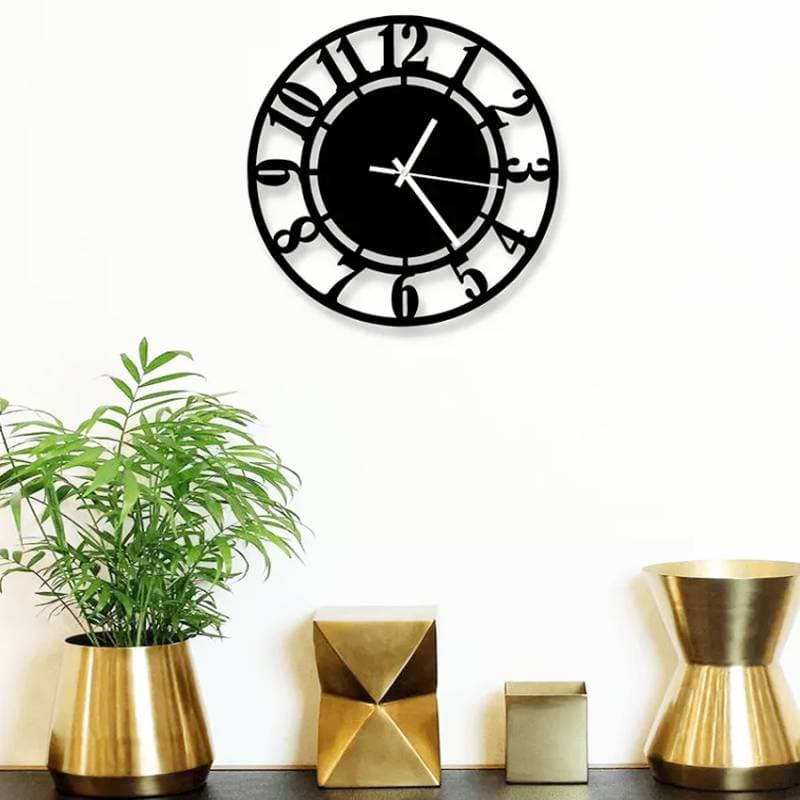 Digit Decorative Wooden Board Wall Clock-1042 thumbnail 3