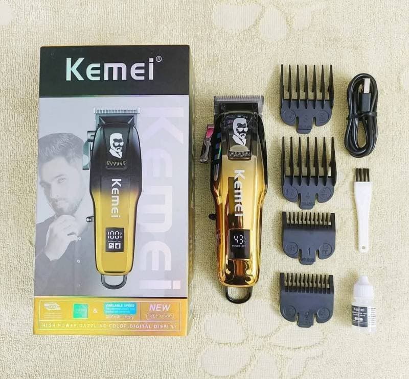 Kemei Pro Electric Hair Clipper Km-709A Rechargeable Hair Cutter thumbnail 4
