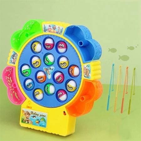 Music Rotation Magnetic Fishing Hook Game Toy