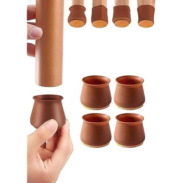 12 PCS Silicone Chair Leg Caps Felt Pads For Furniture thumbnail 4