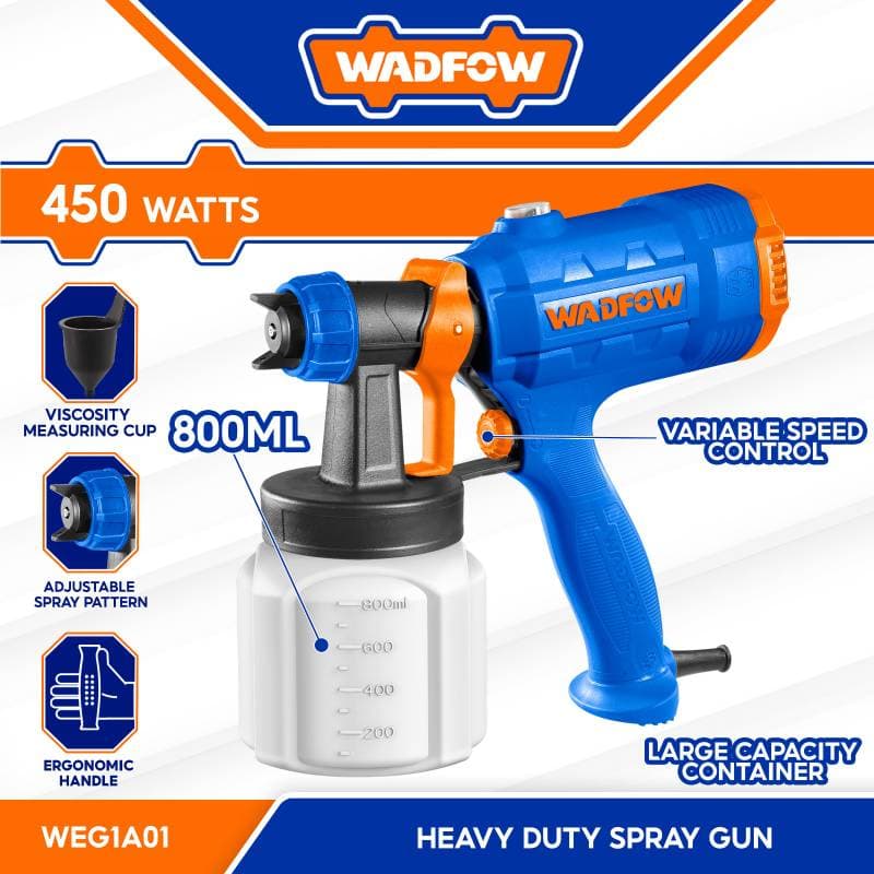 WADFOW ELECTRIC POWER PAINT SPRAY GUN- 450W  thumbnail 2