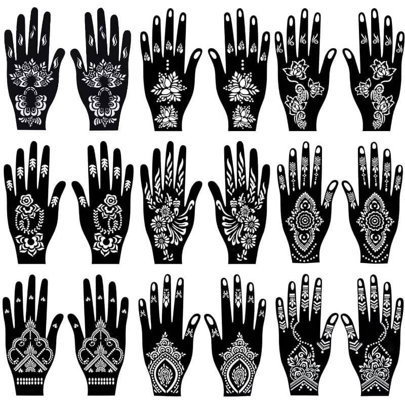 10Pcs-Mehendi Sticker Multiple Design – ঝামেলা ছাড়া পারফেক্ট ডিজাইন! thumbnail 2