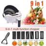 9-In-1 Rotate Vegetable Cutter (সবজি কাটার, ঘন্টার কাজ মিনিটে করুন )