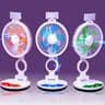 Rechargeable Table Fan With LED Light
