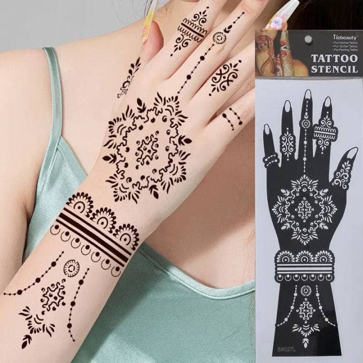 5Pcs-Mehendi Sticker Multiple Design – ঝামেলা ছাড়া পারফেক্ট ডিজাইন!