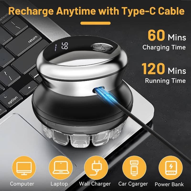 USB Rechargeable Mens Hair Clippers thumbnail 4