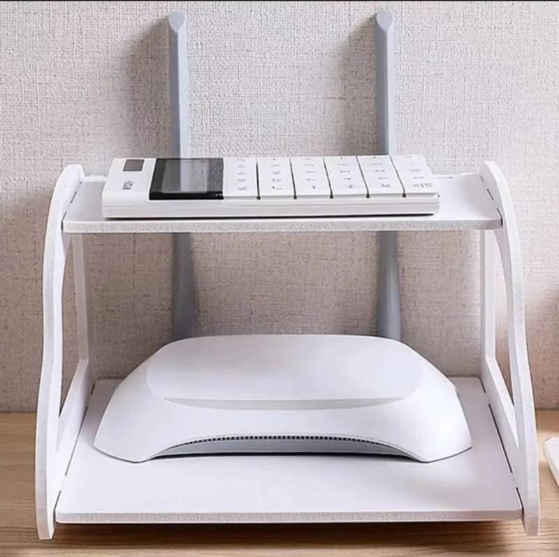 2 Layer Wall Mount Wifi Router Storage Rack thumbnail 2