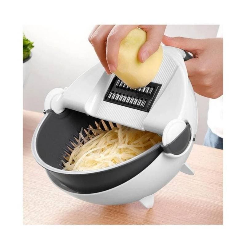 9-In-1 Rotate Vegetable Cutter (সবজি কাটার, ঘন্টার কাজ মিনিটে করুন ) thumbnail 4