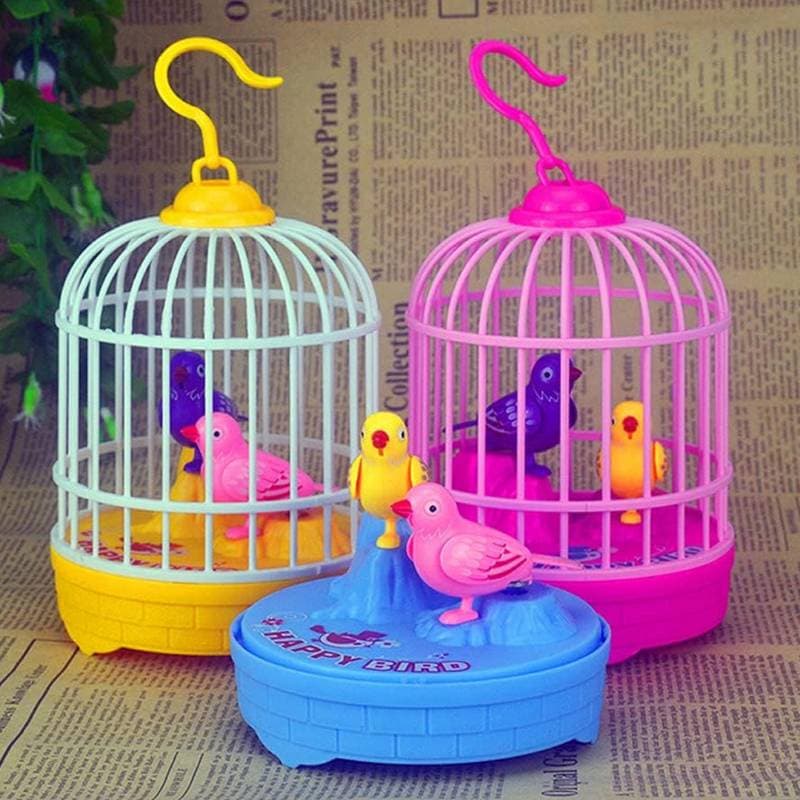 Voice Activated Induction Birds with Birdcage Toy thumbnail 2