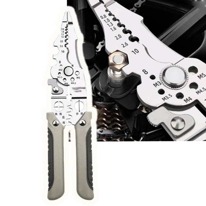 Multifunctional Wire Stripper Crimper Cable Cutter Pliers thumbnail 3