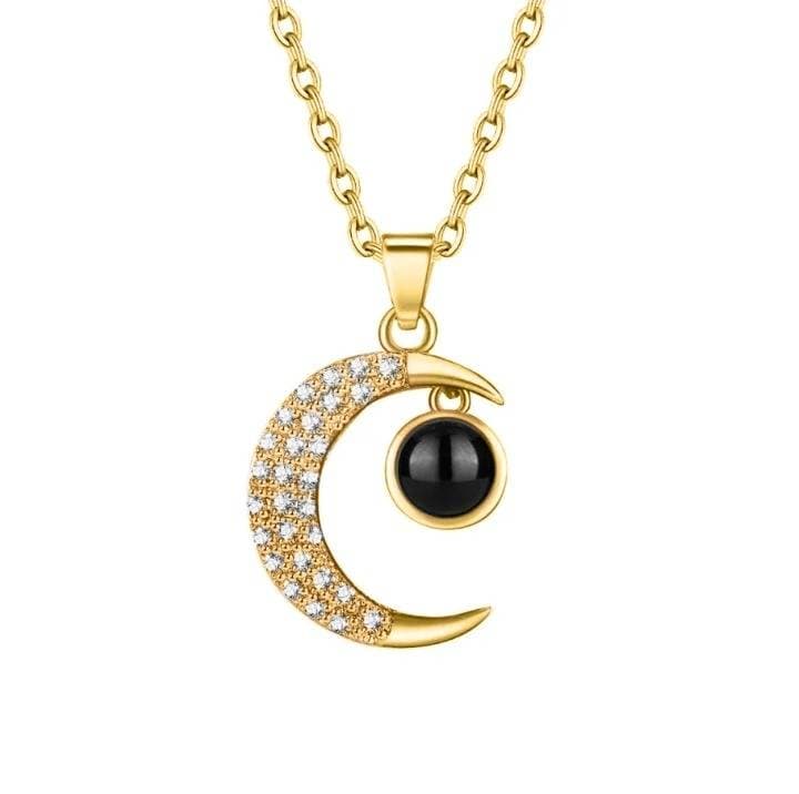 Women moon Necklace Korean Style Exquisite Fashion thumbnail 3