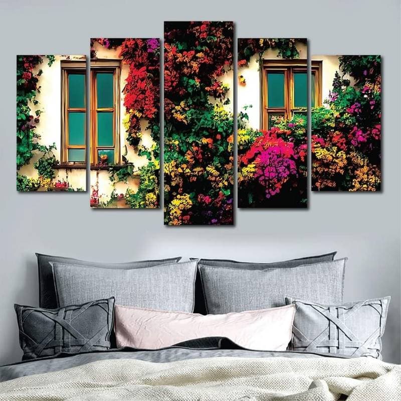 5 Part Flower Canvas- AM-C97