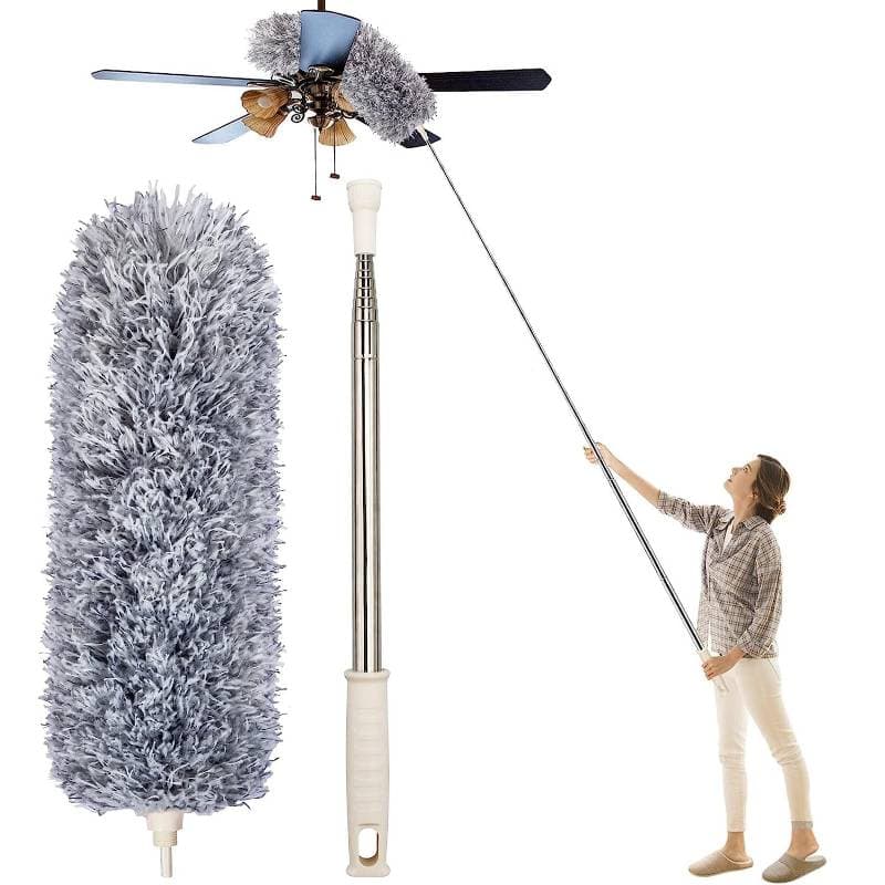 Microfiber Fan Cleaner Brush with Long Rod