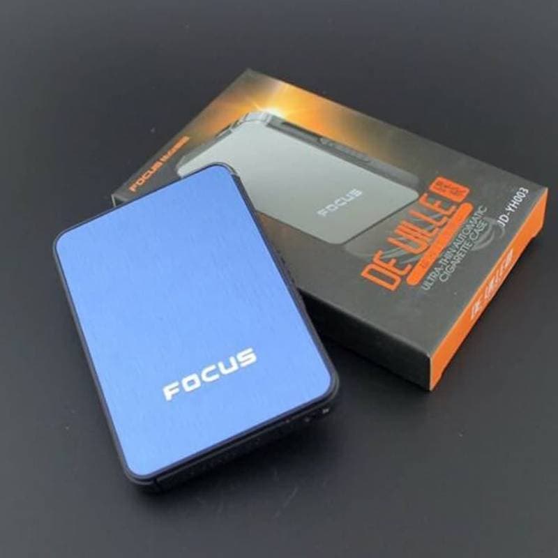 DE ULLIE- Ultra-thin Automatic Cigarette Case With Lighter  thumbnail 3