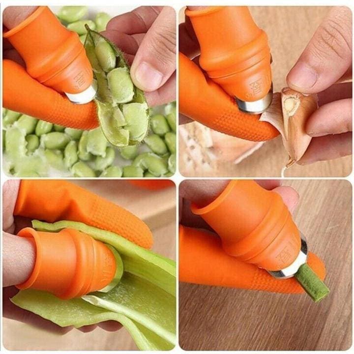 Finger Cutter Silicone | Knife Protector | Vegetable Cutter thumbnail 3