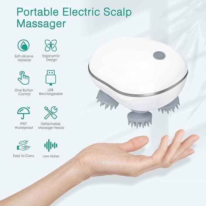 Mini Handheld Scalp Wireless Body Safe Massager  thumbnail 3