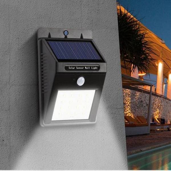 30 LED Motion Sensor Wall Solar Light Waterproof Security Lamp thumbnail 2
