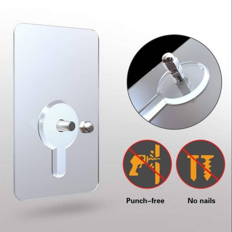 Screw Adhesive  Wall Hooks No Drilling Waterproof for Home Kitchen Bathroom thumbnail 2