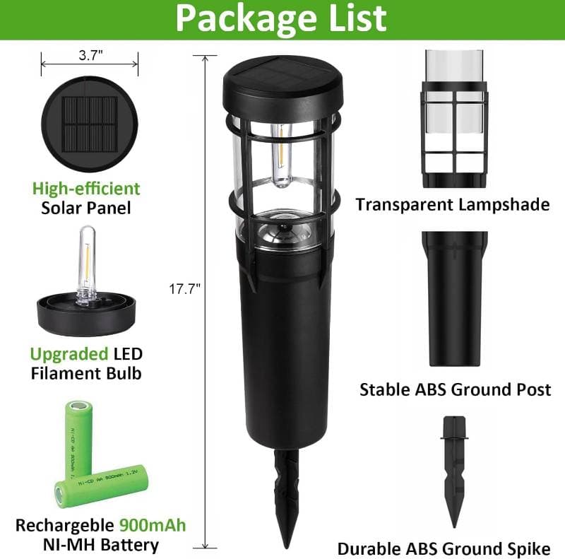 HAARAY Graden LED Solar Lights Outdoor thumbnail 3