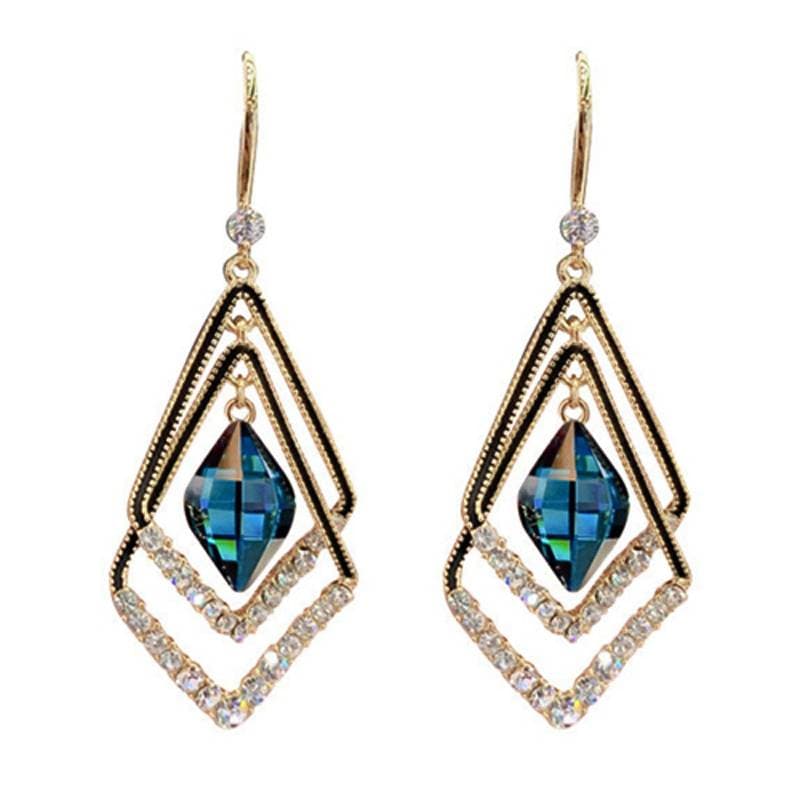 Retro Crystal Earrings thumbnail 2