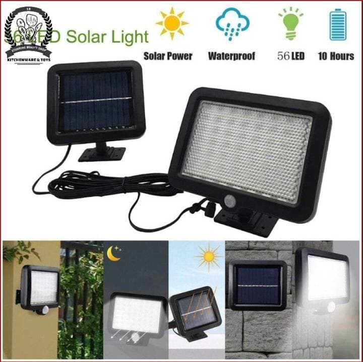 56LED Indoor Outdoor Solar Power Sensor Light thumbnail 2
