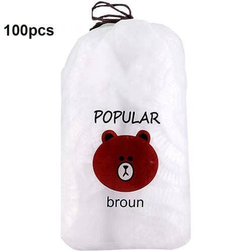 100-𝙋𝙘𝙨 Disposable Food Cover Plastic Wrap Elastic Food thumbnail 2