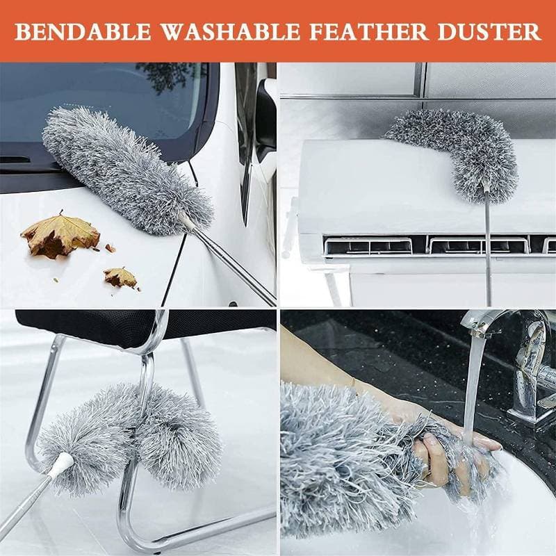 Microfiber Fan Cleaner Brush with Long Rod thumbnail 2