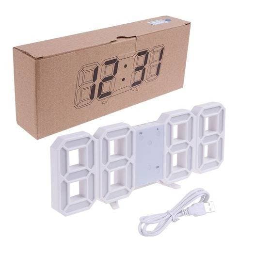 3D LED Digital Wall Alarm Clock  thumbnail 3