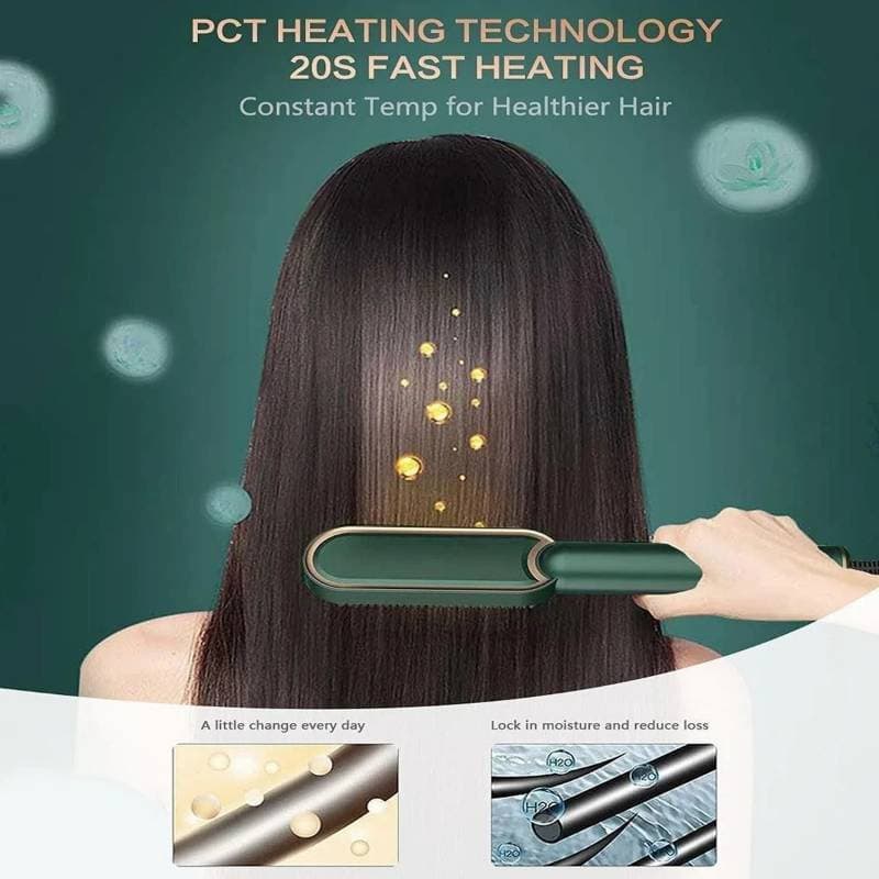 2in1 Hair Straightener + Curler Comb Brush  thumbnail 4
