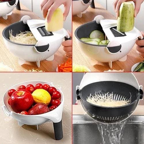 9-In-1 Rotate Vegetable Cutter (সবজি কাটার, ঘন্টার কাজ মিনিটে করুন ) thumbnail 3