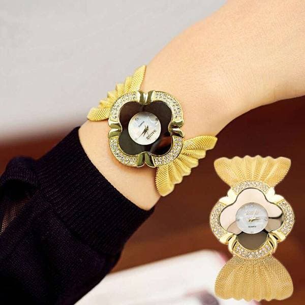Elegant Butterfly Gold Watch thumbnail 2