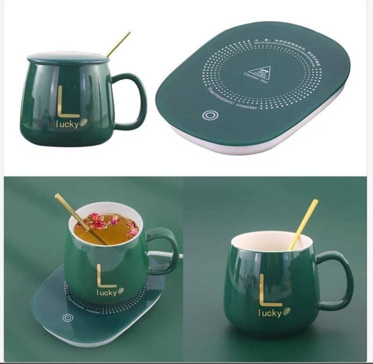 Coffee Cup &  Saucer (কফি কাপ এবং স্বয়ংক্রিয় হিটিং প্যাড) thumbnail 2