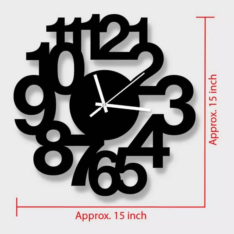 Decorative Wooden Board Wall Clock -1017 thumbnail 3