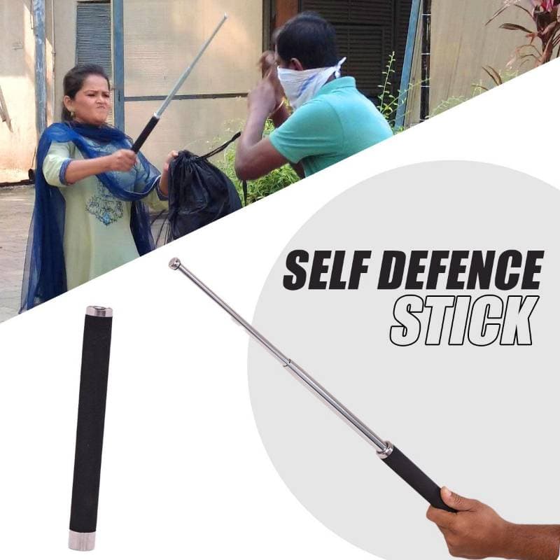Metal Extendable Self-Defense Stick with Bag  thumbnail 2
