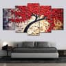5 Part Flower Canvas- AM-C14