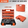 53PCS COMPREHENSIVE TOOL SET SOCKET WRENCH SET BOX 