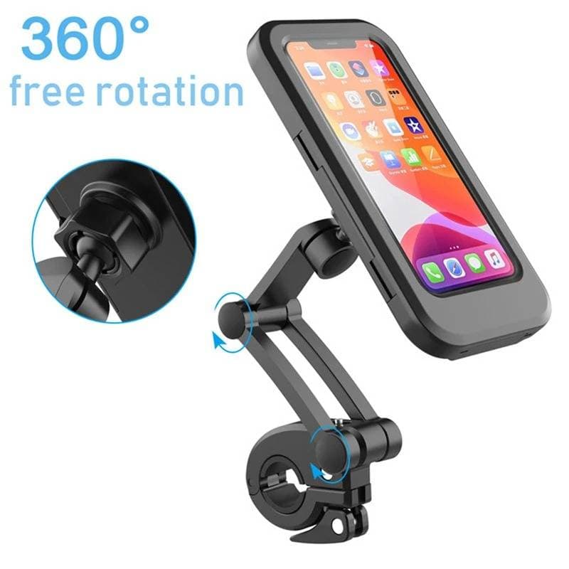 360° Adjustable Waterproof Bike Phone Holder Case thumbnail 2