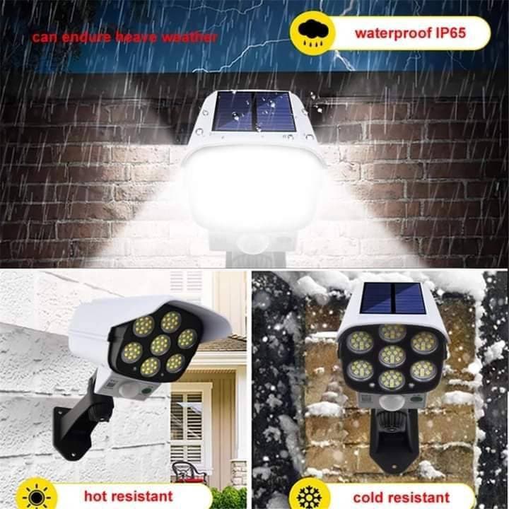 Remote Control 77 LED Solar Motion Sensor Lamp thumbnail 4
