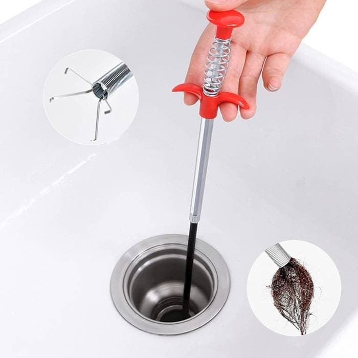 ABS Stainless Steel Wire Spring Sink Drain Cleaner (ড্রেন ক্লিনার স্প্রিং পাইপ ) thumbnail 4
