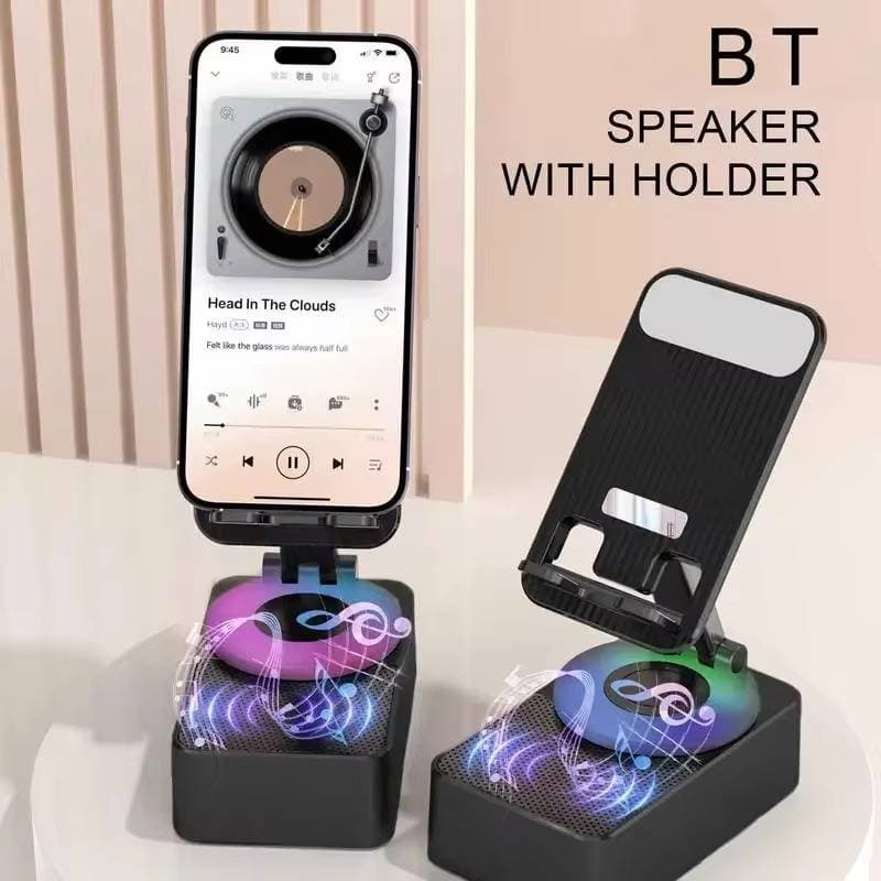 3-In-1 Multifunctional Wireless Speaker With Phone Holder & Power Bank thumbnail 2