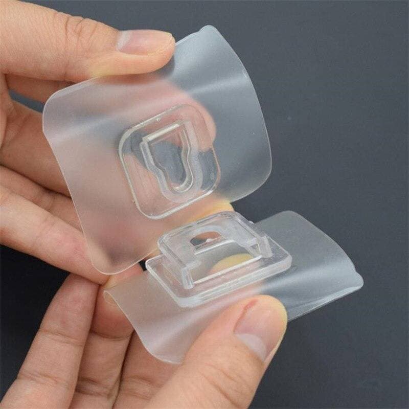 Multifunction Self Adhesive Rack Hook Double sided Adhesive (5Pcs)
